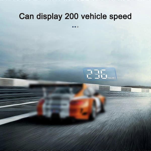 Head Up Display, Universal GPS HUD til bil, Speedometer USB-interface, Hastighed, Kørselsretning, Overhastighed, Ryd Fejlkode, Til Alle Køretøjer