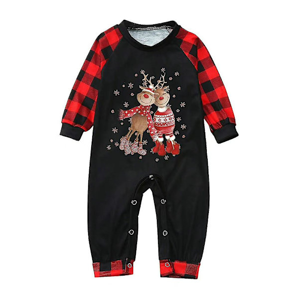 Jouluperheen yhteensopivuus Print Kotivaatteet Set Baby 4XL