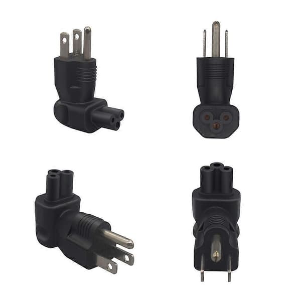 NEMA 5-15P til C5 Strømadapter AC Strømplugg - Kobling 10A 250V Erstatning