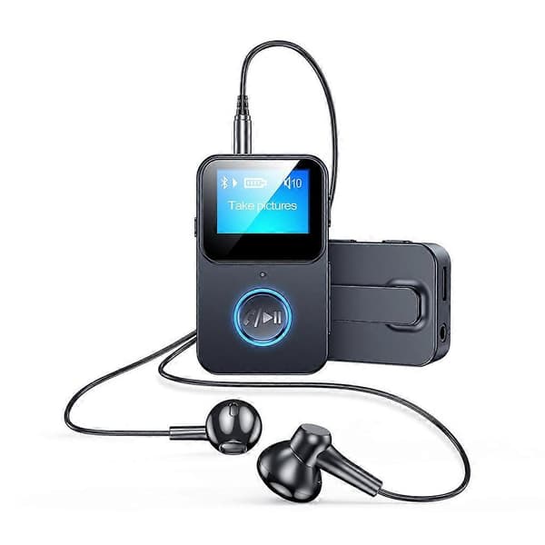 Bluetooth-kompatibel MP3-spelare med skärm som stöder fjärrkontrollfotografering