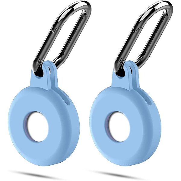 Airtag Etui Nøglering Kompatibel Med Apple Airtags, Air Tag Holder Silikone Beskyttende Airtag Nøglering Stødsikker Til Bagage, Nøgler, Hundehalsbånd Multi-