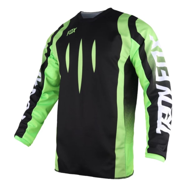 FOX sommer udendørs cykeltøj med rund hals langærmet hurtigtørrende åndbar T-shirt XS