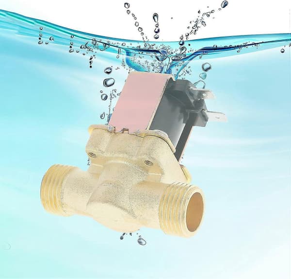 12V 1/2 Solenoidventil - Elektrisk messingventil for irrigasjon (Normalt lukket)
