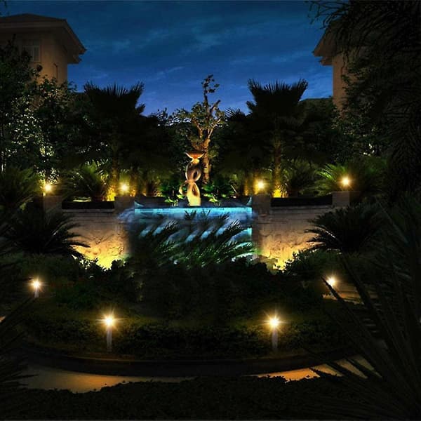 Solar Pool Light, Vanntett Dykkelys 6 Led Solar Flomlys - Varm Hvit