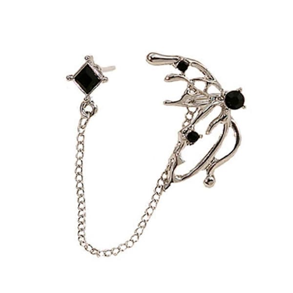 2023 One-pieces Sommerfugleørering til kvinder piger Rhinestone Piercing Øreklips