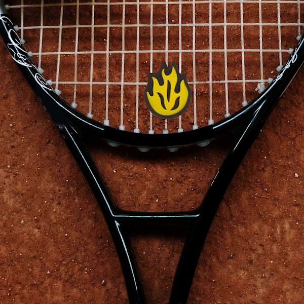 6 st eldformade tennisracketdämpare Tennisracket silikonstötdämpare Racketutrustning