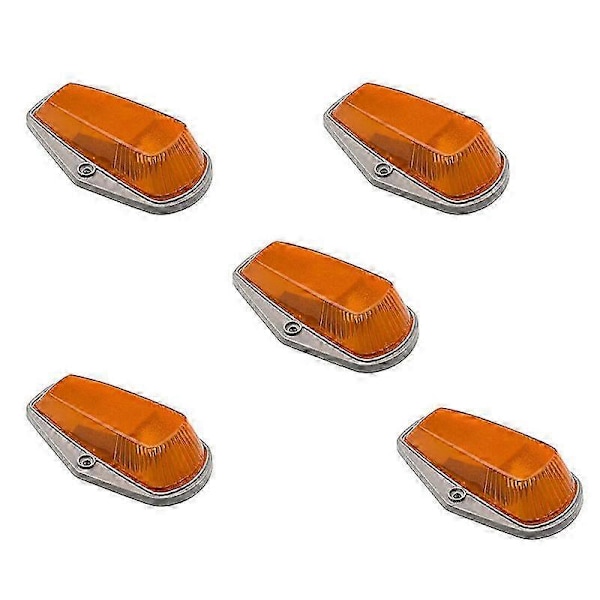 5 kpl Cab Marker -valot, keltainen linssi, LED-kattovalot, Cab-kattovalot