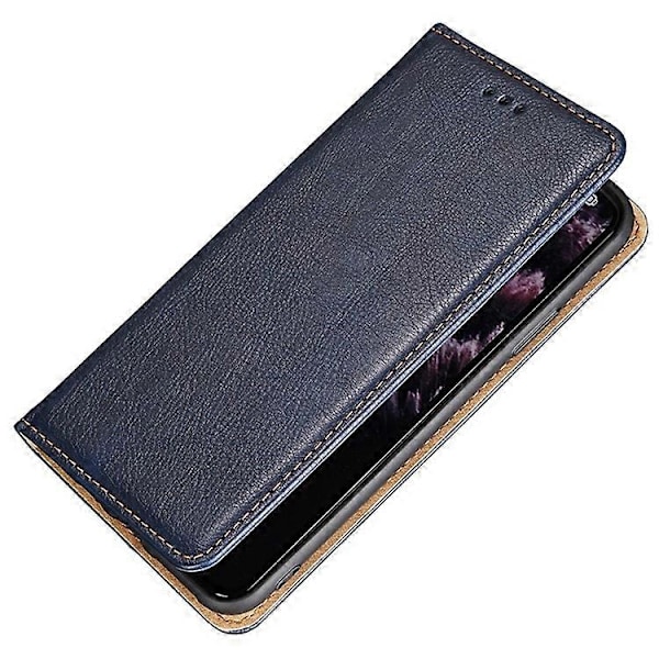 Kompatibelt för Tecno Spark Go 2023 4G PU Läder Ställ Plånboksfodral Magnetiskt Stötsäkert Telefonskal Blue