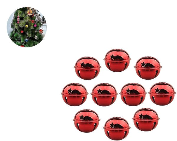 Jingle Bells Sleigh Festlig Dekorasjon, 40mm Bjelle