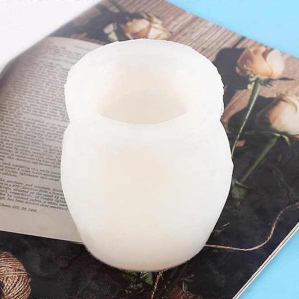 3D Abstrakt Människoansikte Form Silikon Vax Paraffin Ljusform Verktyg