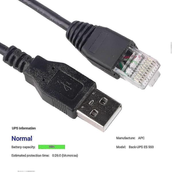 NC Erstatning APC Smart UPS USB-kabel AP9827 940-0127B 1,8 m (6)