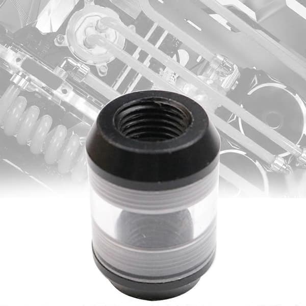 Vandkøling Flow Filter G1/4 Indvendigt Gevind Transparent Dobbelt Internt Samling