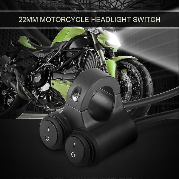 Motorcykel Broms Dimma Dubbel Kontroll Knapp Styre Switch För Framljus Switch Varningsljus Switch