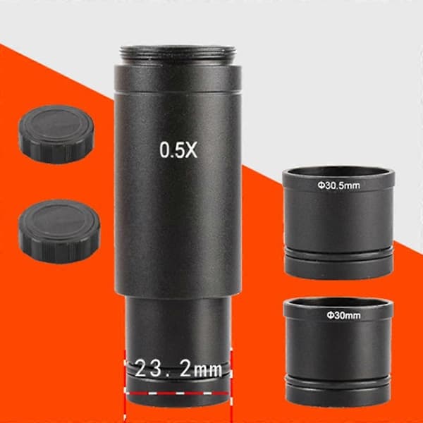 Mikroskopadapterlins C-Mount-lins 23,2 till 30/30,5 mm Okularreduceringslins