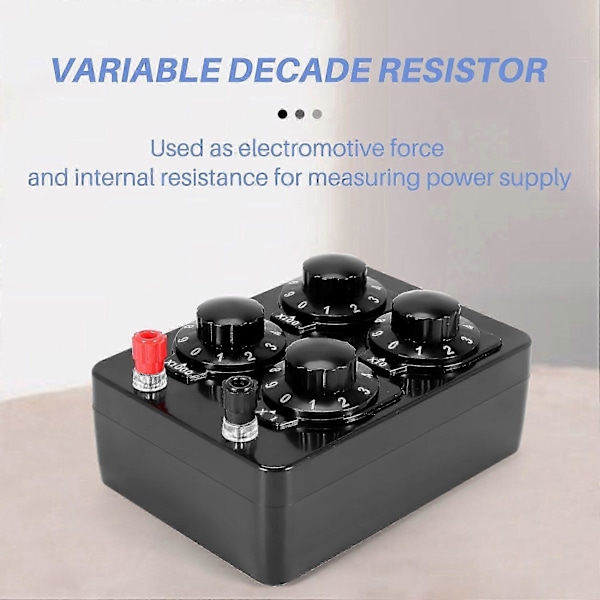 0-9999 Ohm Enkel Resistansboks Presis Variabel Dekade Resistor Undervisningsinst entl