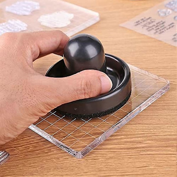 Stämplingsverktyg, gummistämpelstryckverktyg, stämplingsblockspressverktyg för korttillverkning, scrapbooking C (haoyi