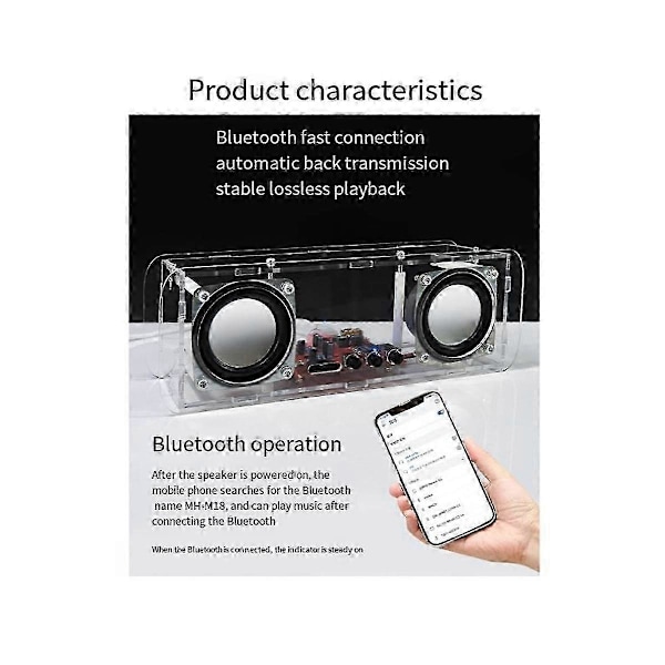 DIY Bluetooth Högtalarkit Elektronik DIY Lödningsprojekt Öva Lödningsmontering DIY Elektronisk