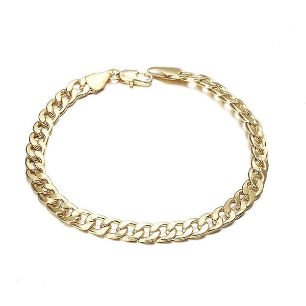 Guld Armbånd i Rustfrit Stål 6mm Bredde Armbånd Smykker til Venner