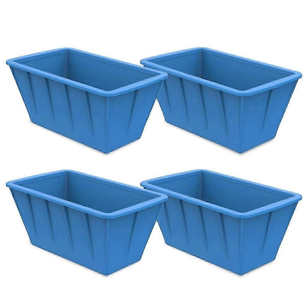 Extra Stora Isbitsformar 4-pack Silikon Isblockformar för Isbadkar, Återanvändbara Isbitsbrickor
