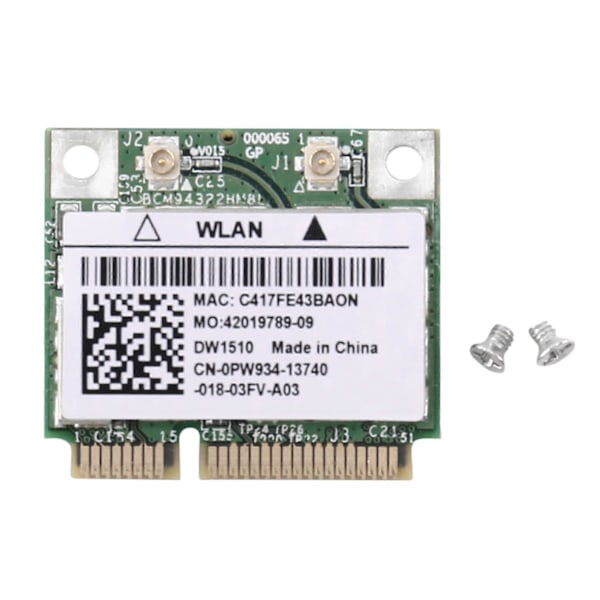 BCM94322HM8L BCM94322 Dual Band 300Mbps Mini PCIE WiFi Trådløst Netværkskort 802.11A/B/G DW1510 til