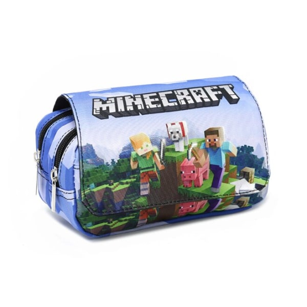 Tecknat spel Minecraft 3D Print Barn pennfodral case case för grund- och gymnasieelever Picture color