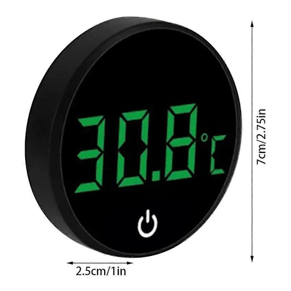 Digitalt termometer til akvarium, præcis temperatursensor, klæbemåleværktøj til akvarier Black Centigrade