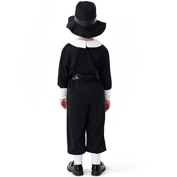 Carnival Halloween Boy Hunter Robin Hood -asu Victorian Vintage Postman Cosplay Fancy Juhlamekko Brown L