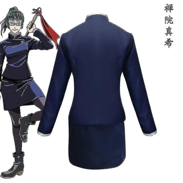 Nopea toimitus Anime Jujutsu Kaisen Zenin Maki -asu Halloween-juhlapuku aikuisille ja lapsille Without wig 130