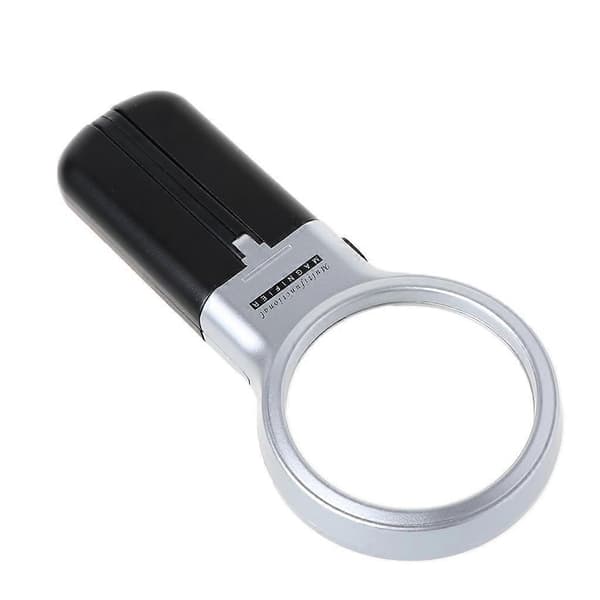 Mini Förstoringsglas Vikbart Fickförstoringsglas Lupp med Svart Rotation