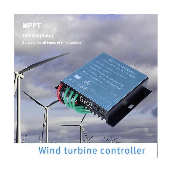 Tuuliturbiinin ohjain 12/24V 800W MPPT Tuulen latausohjain Tuuliturbiinin generaattorin ohjain