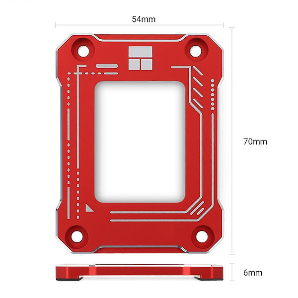 Lga1700-bcf 12. CPU Bøjningskorrektionsramme CPU Fast Bagplade Cnc Aluminium Anti-bøjning Med Tf7 Termisk Pasta (grå)