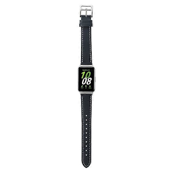 Kompatibel med Samsung Galaxy Fit3 Ægte Læder Urrem Udskiftning Blue