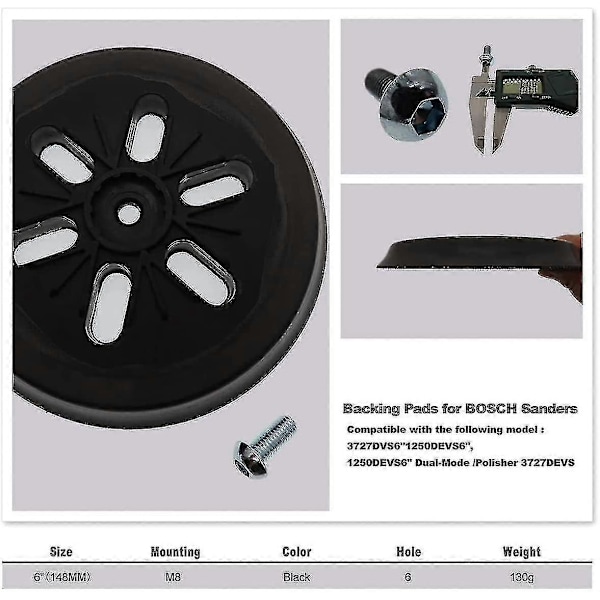 150 mm hiomalaikka Bosch Gex 150 Ac, Pex 15 Ae, Gex 150 Turbo 150 mm epäkeskohiomakoneelle