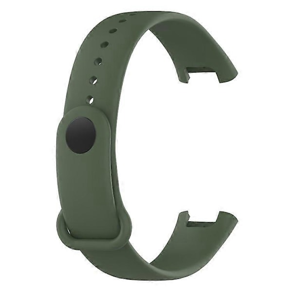 Kompatibel med Xiaomi Redmi Smart Band Pro Ensfarvet Blød Silikone Urrem Justerbar Håndledsrem DarkGreen