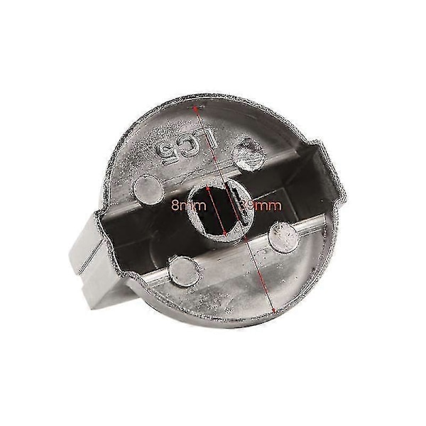 8st Metall 8mm Universella Gasknappar Adaptrar Ugnsvred Spishäll Kontrollås