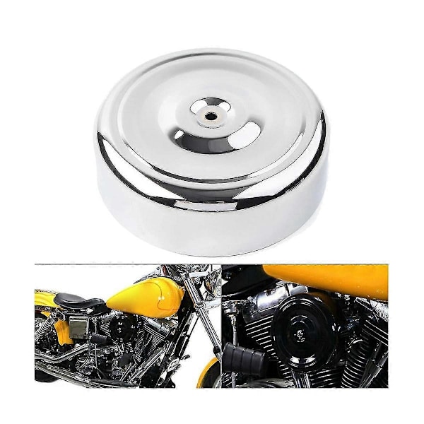 Chrome 7 tum Rund Ripple Luftrenare Skydd för Touring Softail FL FX FXST FLST FXD XL FLT 1971-199