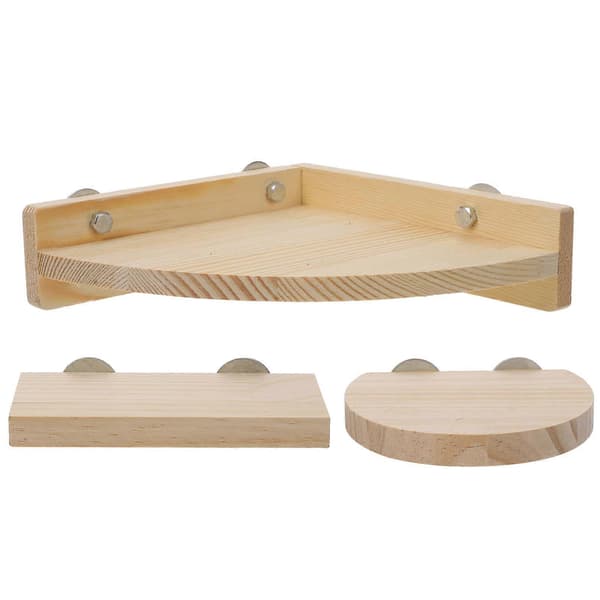 Papegøje Platform Fuglebur Stativer Kompositmateriale Stående Underholdning 15X8Cm 3Stk