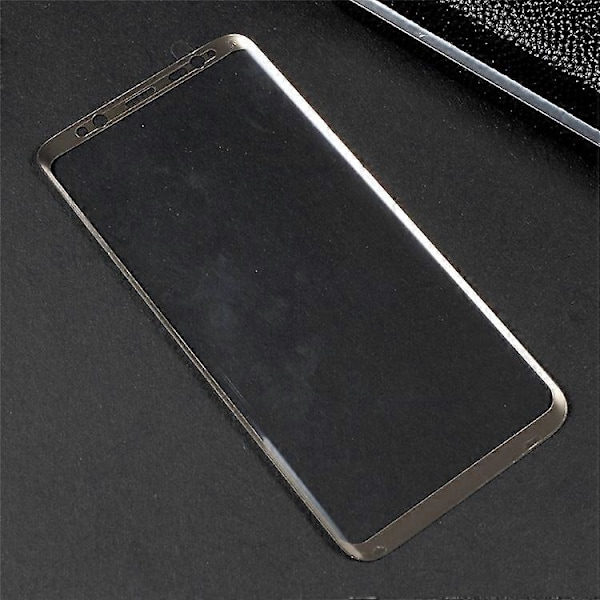 Kompatibelt skärmskydd i härdat glas i full storlek med böjd kant för Samsung Galaxy S8 Gold