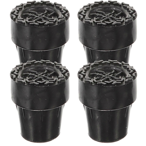 4 stk. Vandrestav Fodpuder Krykkestøtter Trekking Pole Tips Udskiftning Stok Tips Skridsikre Stok Tips
