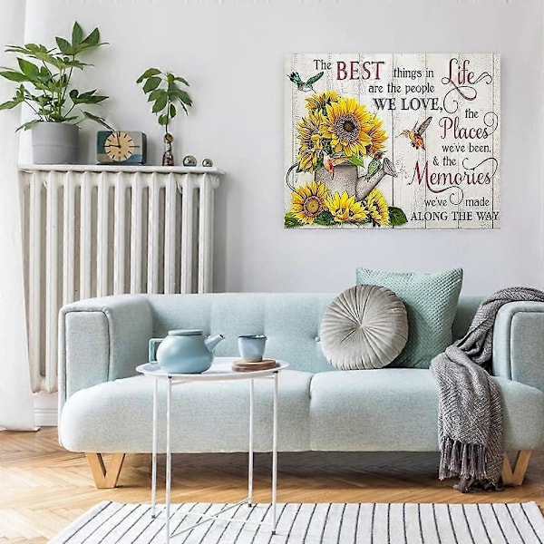 Solros Diamantmålning Kit för Vuxna - Inspirerande Diamantkonst Kit för Nybörjare, DIY Full Dekor