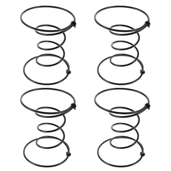 Møbelspændingsfjedre Lænestol Sofa Stol Seng 15 cm Sort Stål Gendanner Elasticitet 4 stk.
