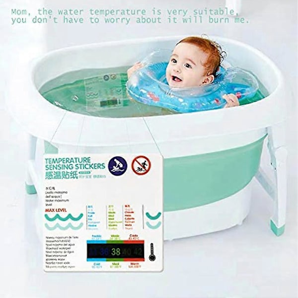 10 stk. Sensitive Baby Badekar Vanntemperatur Måler Klistremerker Kort Termometer-ZZY