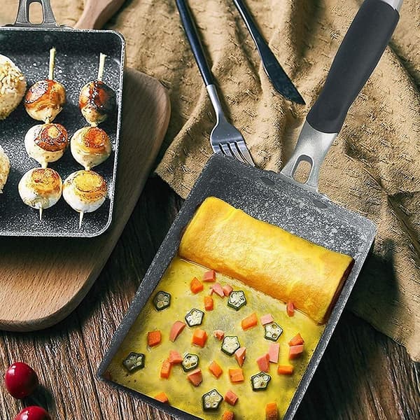 Multifunktionel Stegepande, Non-Stick Stegepander 20cm, Non-stick Omeletpande, Granit Stegepande Stenpander, 7.5in