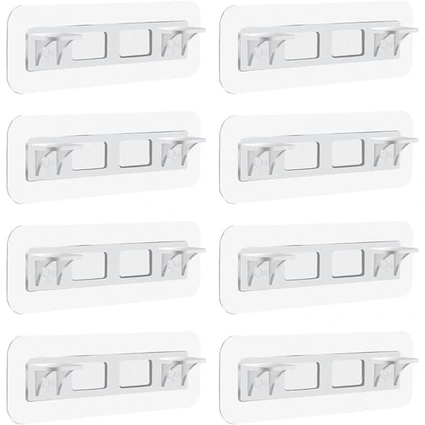 Självhäftande hyllstöd, transparenta hyllstöd i plast