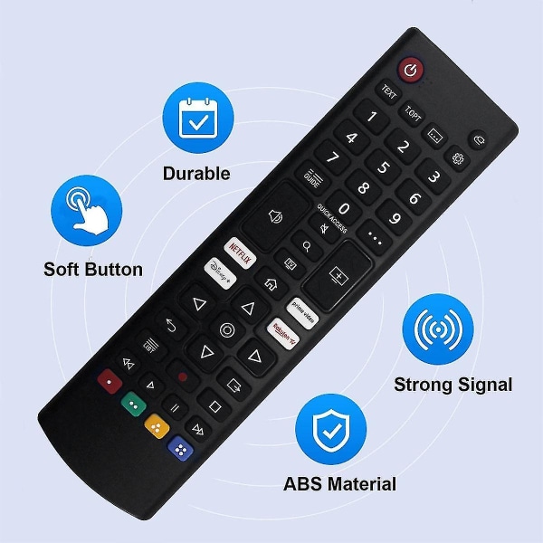 AKB76040301 Erstatningsfjernkontroll for LG Smart LED LCD TV 32LM577BPUA 50UP7000PUA 60UP7670PUB 32LM577BZUA 86UP8770PUA black