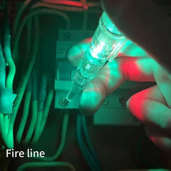Intelligent Spänningstestare Penna Beröringsfri Induktion Digital Strömdetektor Penna Elektrisk Skruvmejsel Sond Kretsindikator single light