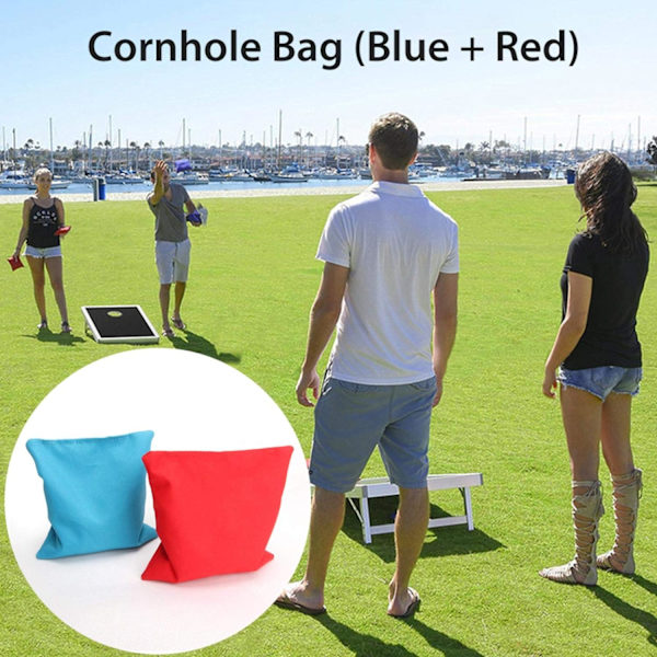 Cornhole-påsar, Set med 16, Fyllda med Majs, Tyg, Träningsutrustning för Utomhusspel
