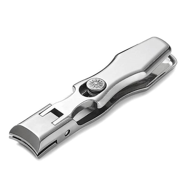 Bærbar Negleklipper Professionel Rustfrit Stål Negleklipper Rejse Fingernegleklipper Trimmer M silver