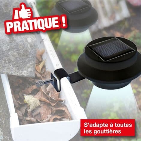 Solcelle-tagrende lys x 3