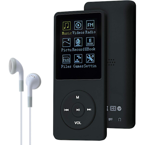 Kannettava MP3-musiikkisoitin 70 tunnin musiikkitoistolla Hi-Fi MP3-soitin